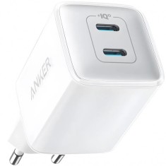 Incarcator Retea Anker 521 Nano Pro, 40W, 3A, 2 x USB-C, Alb A2038G21