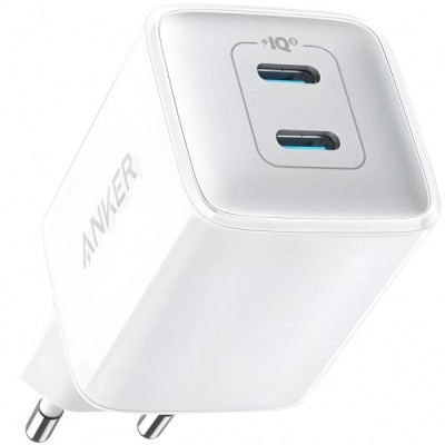 Incarcator Retea Anker 521 Nano Pro, 40W, 3A, 2 x USB-C, Alb A2038G21 foto