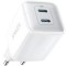 Incarcator Retea Anker 521 Nano Pro, 40W, 3A, 2 x USB-C, Alb A2038G21