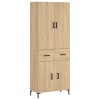 Dulap inalt, stejar sonoma, 69,5x34x180 cm, lemn compozit