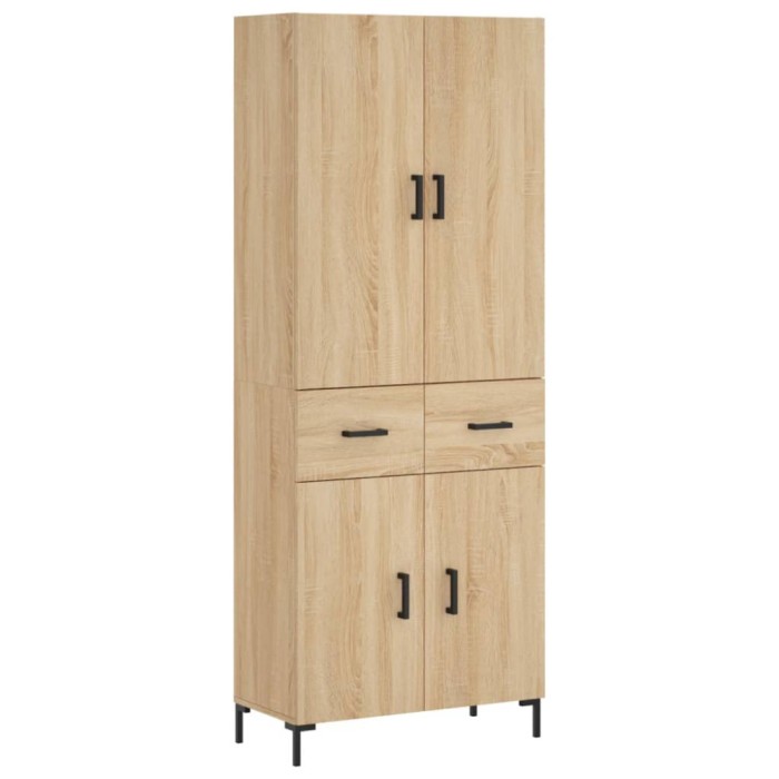 Dulap inalt, stejar sonoma, 69,5x34x180 cm, lemn compozit