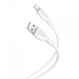 Cablu Date si Incarcare USB-A - Lightning XO Design NB212, 18W, 1m, Alb, Apple