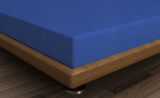 Cumpara ieftin Cearceaf de pat cu elastic, 160x200 cm, 100% bumbac ranforce, Patik, Dark Blue, albastru inchis