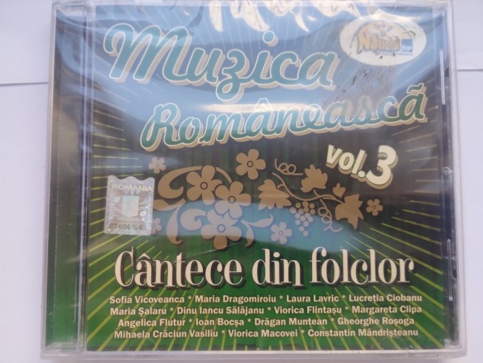 Cd-Muzica populara romaneasca-Cantece din folclor vol3