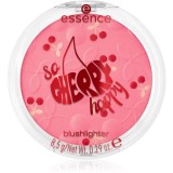 essence SO CHERRY happy blush cu efect iluminator culoare 01 Love You Cherry Much 8.5 g