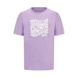 Mercedes AMG Petronas tricou de bărbați Retro lilac F1 Team 2023 - XL