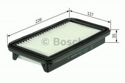 Filtru aer FIAT SEDICI (FY) (2006 - 2016) BOSCH F 026 400 201 foto