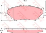 Set placute frana,frana disc LEXUS IS II (GSE2, ALE2, USE2) (2005 - 2016) TRW GDB3410