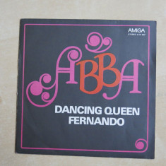 ABBA - Dancing Queen / Fernando (1976, Amiga) disc vinil single 7&amp;#039;&amp;#039; Cititi! foto