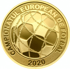 Moneda 50 bani proof EURO 2020 foto