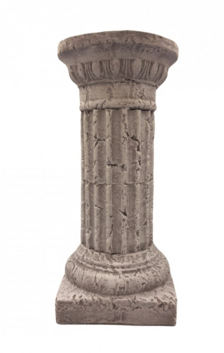 Statueta decorativa, Coloana Greceasca, Gri, 40 cm, DVSA201