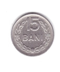 Moneda 15 bani 1960, stare buna, curata, cant intreg