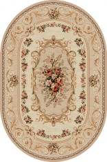 Covor Clasic Lotos 535 Oval - 60x110, Bej, Crem foto
