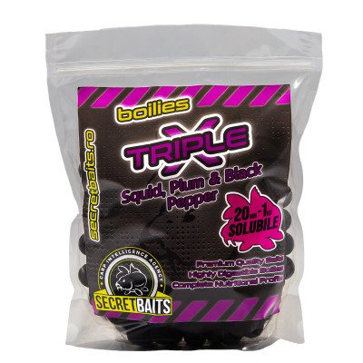 Secret Baits Soluble Triple X Boilies 24mm / 1kg foto