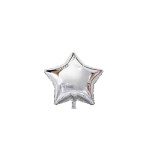 Balon din folie in forma de Stea, argintie, 45cm