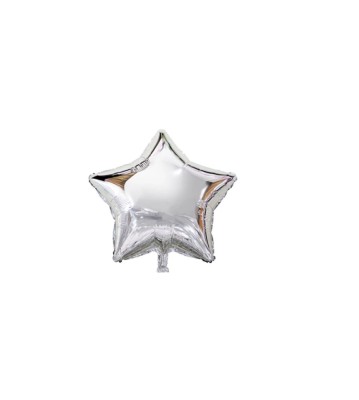 Balon din folie in forma de Stea, argintie, 45cm foto