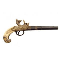 Pistol cu Cremene &bdquo;Tula 1760&rdquo; &ndash; Replic? Istoric? din Metal ?i Lemn (29 cm)