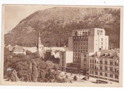 AMS - ILUSTRATA 1315, ORASUL STALIN - VEDERE, ANUL 1957, cu perforari foto