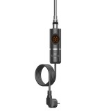 Uscător de prosoape cu cartuș de &icirc;ncălzire electrică pentru radiator cu termostat digital 600W negru