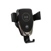 Incarcator auto wireless, Qi Standard, negru, putere 18W, fixare prin gravitatie, Oem