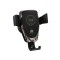 Incarcator auto wireless, Qi Standard, negru, putere 18W, fixare prin gravitatie