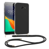 Husa pentru Samsung Galaxy A5 (2017), Silicon, Negru, 50296.01, Textil, Carcasa, Kwmobile
