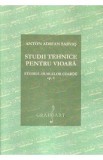 Studii tehnice pentru vioara. Studiul dublelor coarde Opus 3 - Anton Adrian Sarvas
