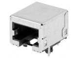 Soclu RJ45 8p8c Cat 5e Ecranat Aurit THT