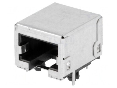 Soclu RJ45 8p8c Cat 5e Ecranat Aurit THT foto