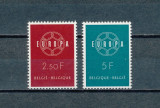 BELGIA 1959 - EUROPA , SERIE COMPLETA , NESTAMPILATA, Nestampilat