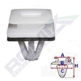 Clema, clips fixare Honda Civic Hatchback 3/5 usi 03, Civic Hatchback 05, Crv 04/06, Crv 09/12, Frv 09, Odyssey 08, Odyssey 10; ornamente exterioare