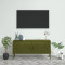Gossi comoda tv, verde masliniu, 105x35x50 cm, otel