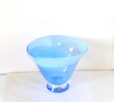 Vaza cristal suflat si gravat manual - artist:M.Kenlind &amp;amp; Bornesson, Vas Vitreum foto
