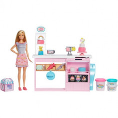 Set de Joaca Barbie by Mattel Papusa si Atelier de Cofetarie GFP59 foto