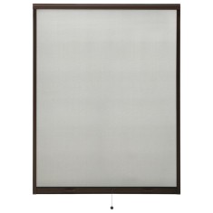 Plasă insecte pentru ferestre tip rulou, maro, 130x170 cm foto
