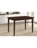 Masa living si bucatarie Bali, MDF Furniruit, structura lemn masiv, 4 persoane, 112x72x74 cm, nuc