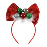Coroniță De Crăciun, Model Funda Roșie, Paiete și Pene, Multicolor