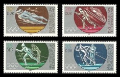 DDR 1983 - Jocurile Olimpice de iarna, sport, serie neuzata