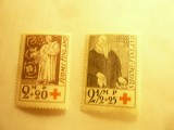 2 Timbre Finlanda 1933 Crucea Rosie