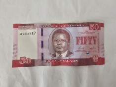 Liberia 50 Dollars 2022 Noua foto