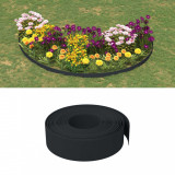 Borduri de gradina, 4 buc, negru, 10 m 15 cm, polietilena GartenMobel Dekor, vidaXL