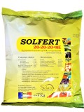 Ingrasamant Solfert 20-20-20 + ME, NPK Solubil, Universal, Foliar si Fertigare, Stimulare Radiculara, 1 kg