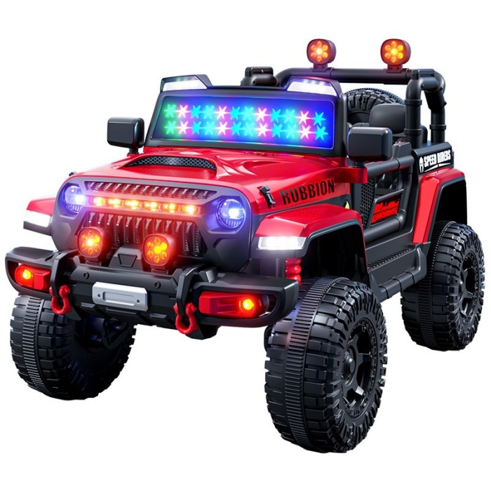 Mașină Electrică pentru Copii, Flippy, Off-Road, Conectare Bluetooth, telecomandă, Tracțiune Integrală, Lumina Intermitenta, Baterie 12V 7Ah, 120x63x6