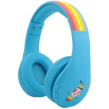 Cumpara ieftin Casti Audio Copii GoGEN Decek Bluetooth 5.2, Volum Limitat, Albastre, Wireless/Cu Fir, Microfon, Pliabile, Autonomie 45h
