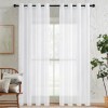 Draperie 140 x 210 cm, Set 2 Bucati, Prindere cu Inele, Alb - CN