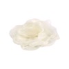 Floare textila din organza pentru haine Crisalida, diametru 8 cm, Trandafir crem