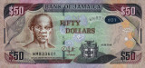 JAMAICA █ bancnota █ 50 Dollars █ 2018 █ P-94 █ UNC █ necirculata