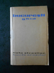 BUCURESTI GHID. LISTA STRAZILOR. HARTA ORASULUI (editata inainte de 1990) foto