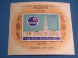 M1 TX3 6 - 1993 - Expozitia mondiala de filatelie Polska93 - colita dantelata, Posta, Nestampilat