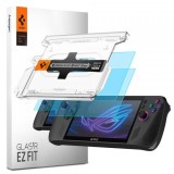 Folie de protectie Ecran Spigen GlastR EZ FIT pentru Asus ROG Ally X, Sticla Securizata, Full Glue, Set 2 bucati